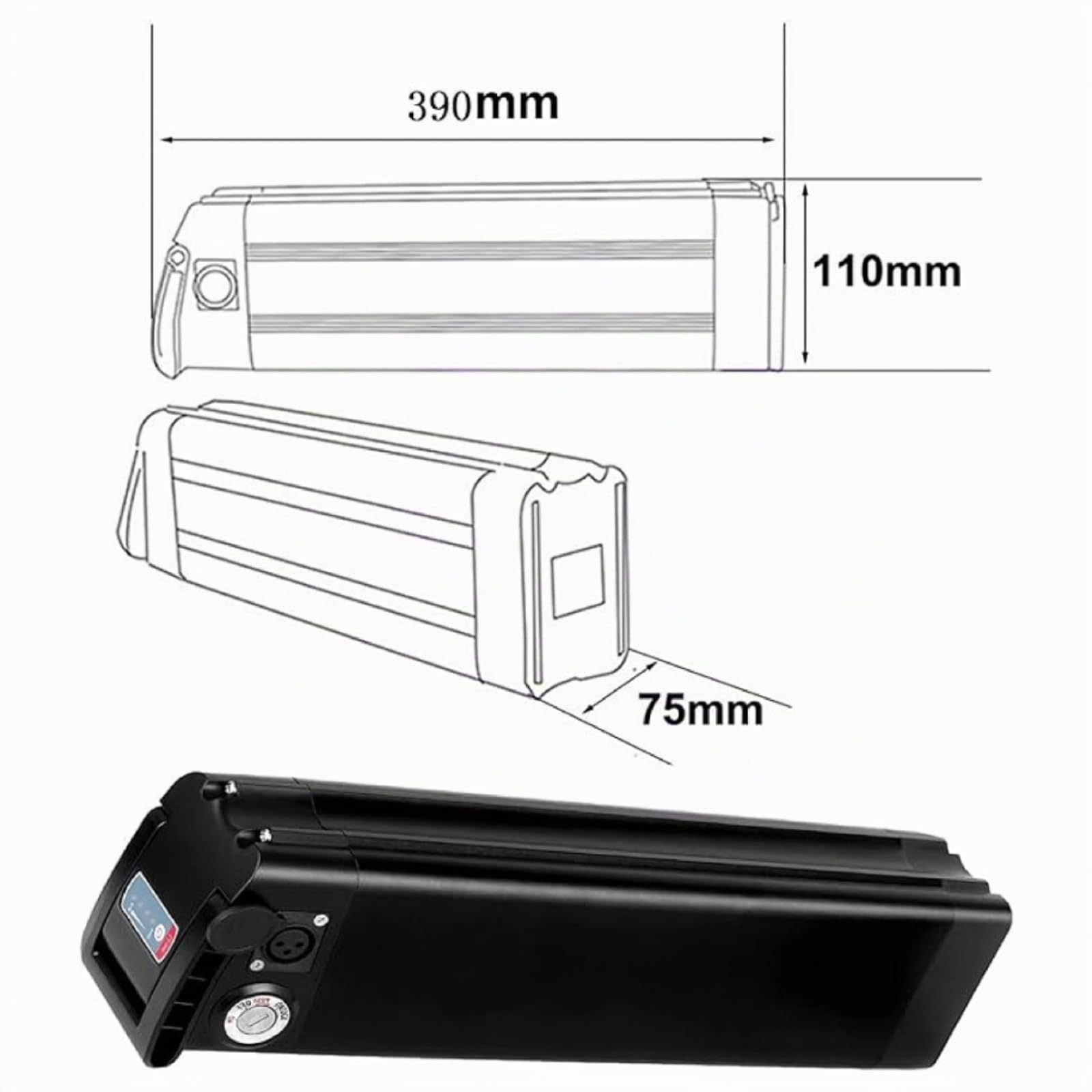 Batteries pour Vélo 36V 15.6AH Batterie Velo Électrique au Lithium-ION Batterie avec Chargeur BMS, pour E-Bike 250W 500W Moteur