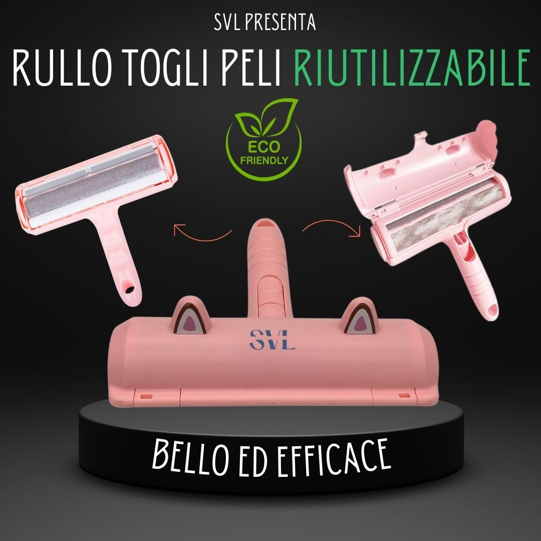 Spazzola TogliPelo Per Animali Domestici - Rimuove Pelucchi Da Divani, Tappeti E Vestiti, Riutilizzabile - Foto 8