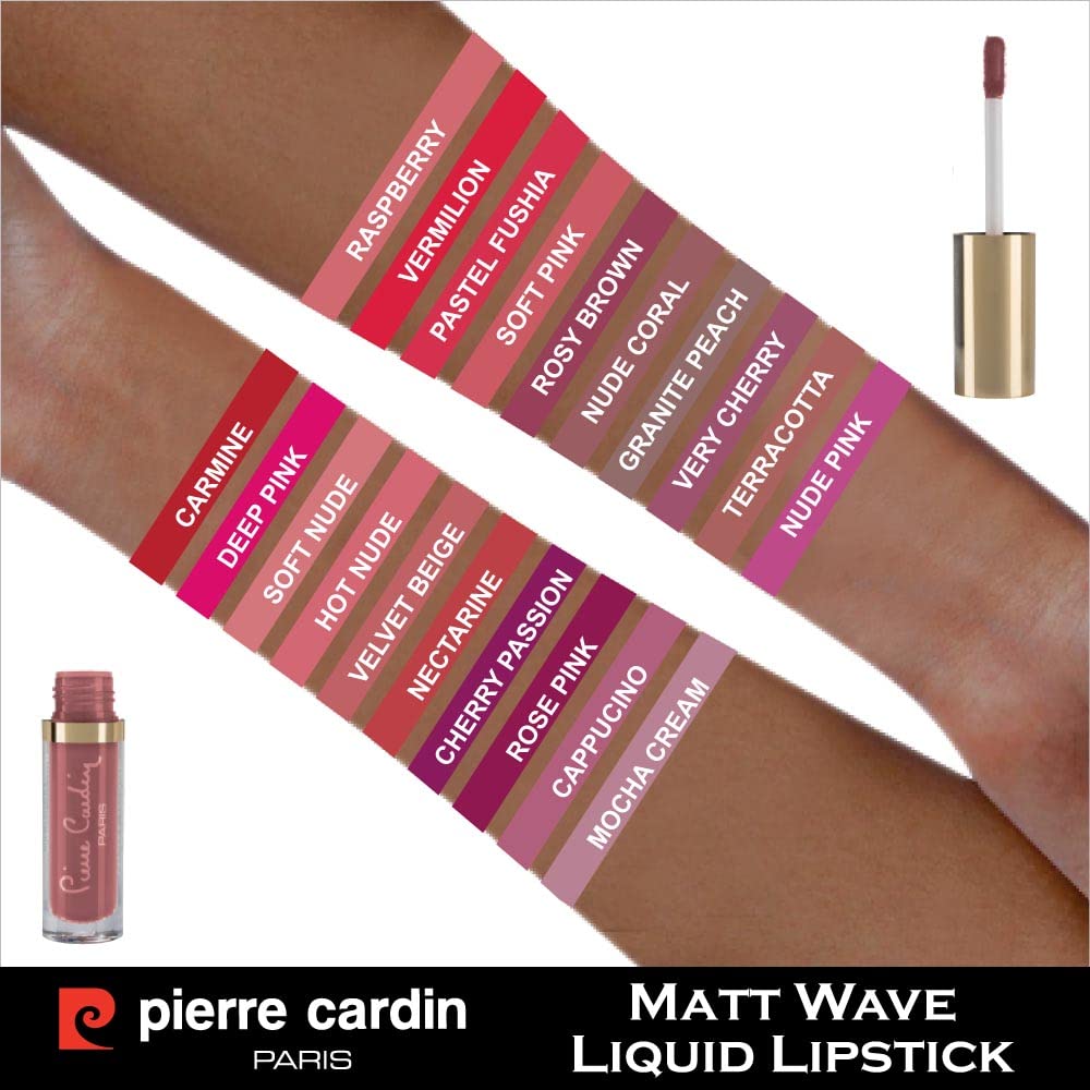 Pierre Cardin Matt Wave Liquid Lipstick Mat Likit Ruj (Nude Coral)