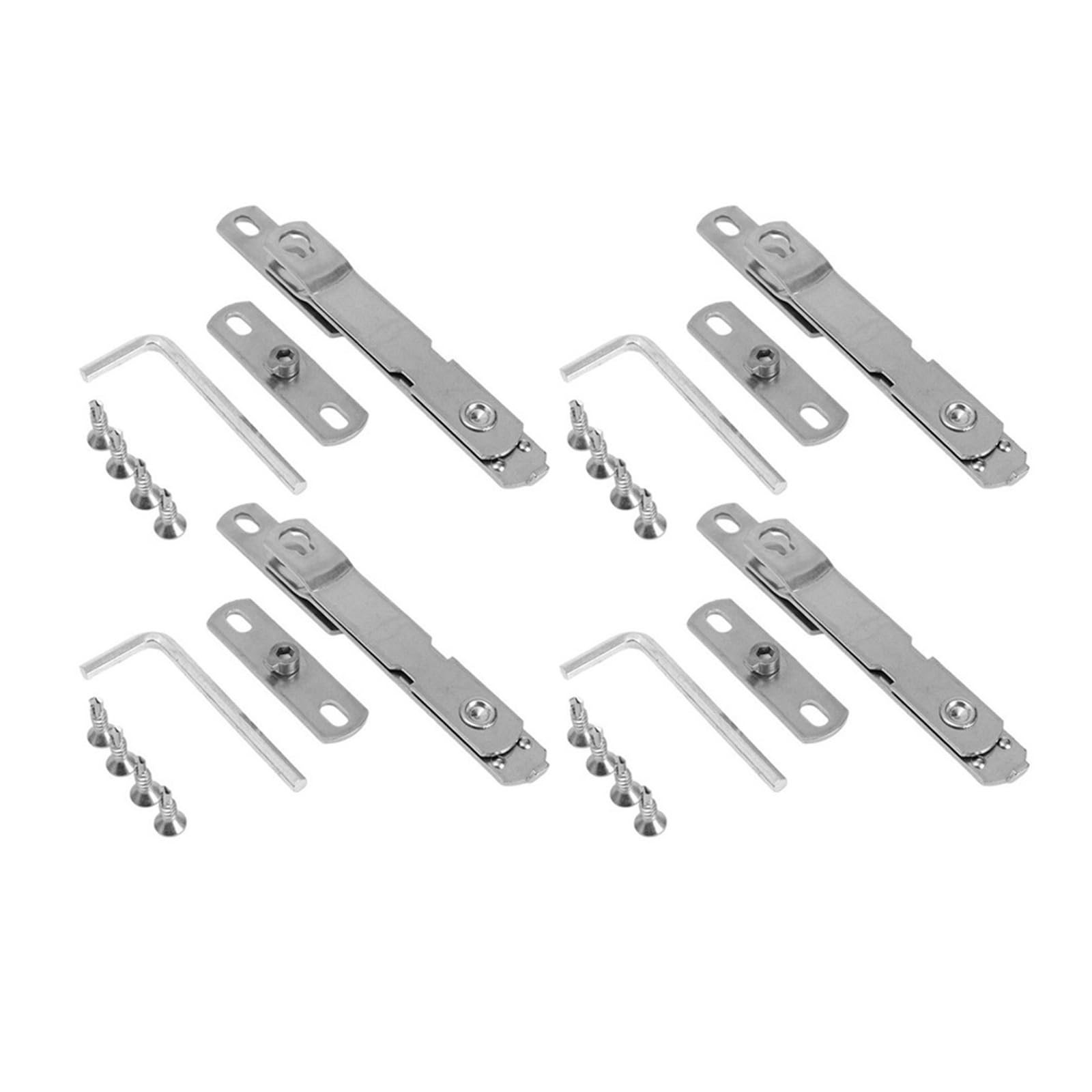 Soporte De Ventana, Limitador Ajustable, Acero Inoxidable, Cerradura