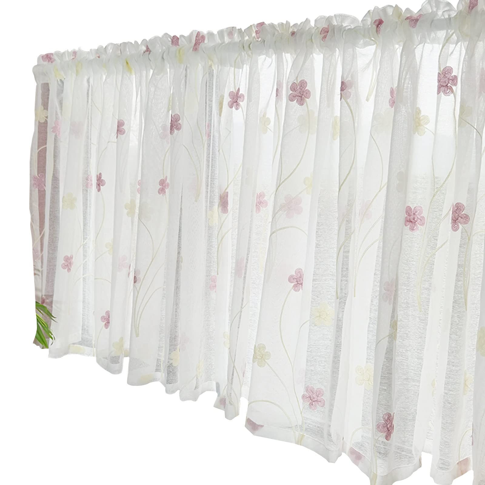 Cortinas florales de ventana translúcidas y suaves ideales para la habitación de tu bebé