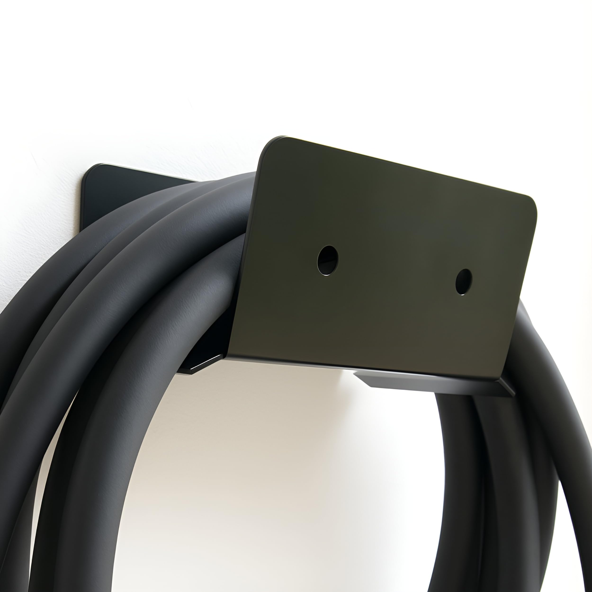 EVify Typ 2 Kabelhalterung, Wandhalterung für Lange Ladekabel • Stabile Halterung mit glatten Kanten, inkl. Montagezubehör