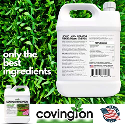 Liquid Aerator (32oz) - Liquid Lawn Aerator Loosens & Conditions Compacted Soil for Increased Nutrient Uptake - USA Made, Minerals, Nutrients, Humic Acids, & Microbes for Healthier Growth - Thumbnail 5