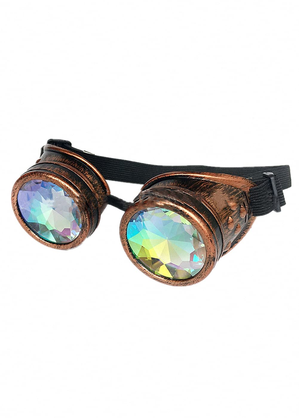 Ulalaza Vintage Steampunk Goggles Glasses Victorian Retro Cyberpunk Gothic Cosplay — image 1