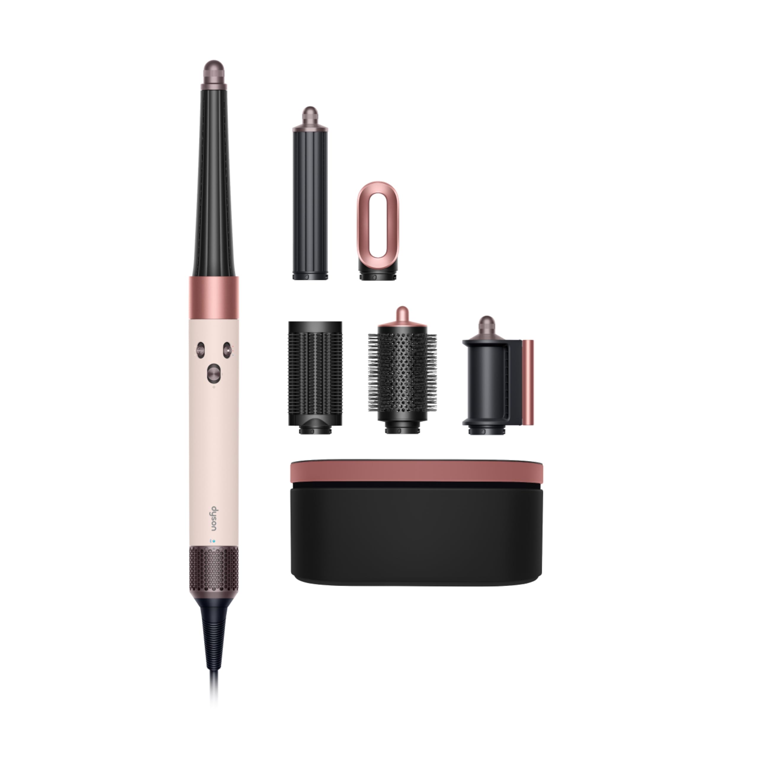 Dyson Airwrap⢠Multi-Styler Complete Long: Dyson Limited edition Ceramic Pink and Rose gold Airwrap⢠multi-styler Complete Long with Onyx and Rose Presentation case