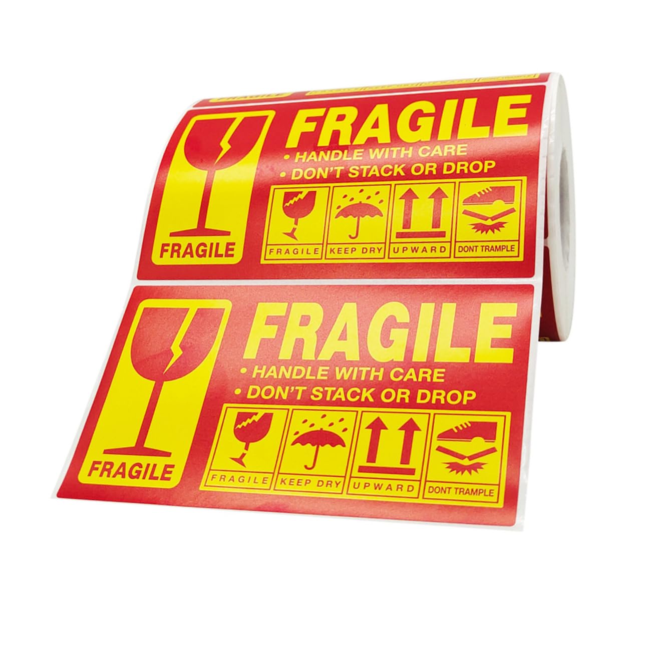 Etichette Fragile Adesive per Spedizione Etichette Avvertimento Fragile Adesivi Fragili per Imballaggio di Cura per Prodotti Fragili Adesivo per Confezione