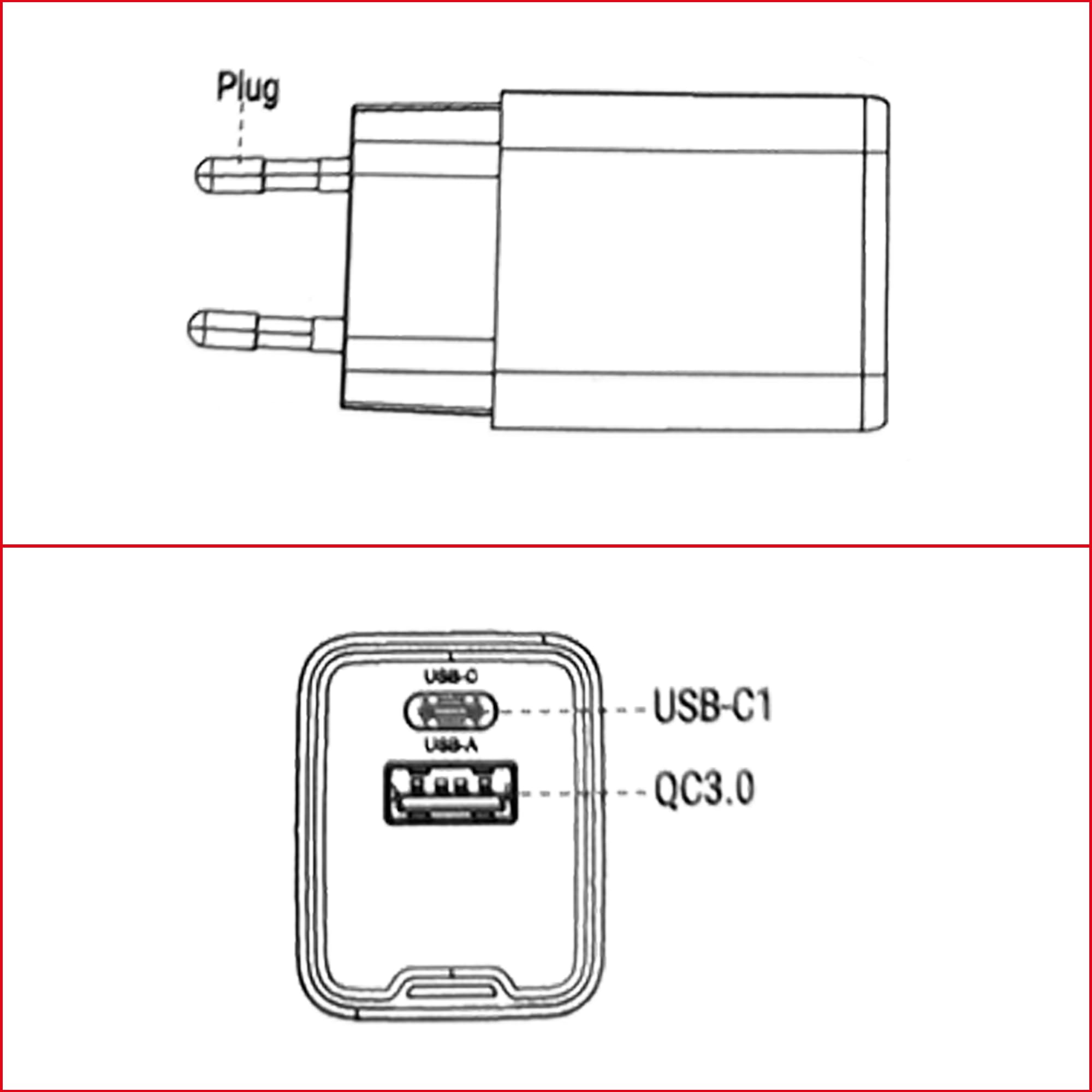 Caricatore Gan 45W MKC USB-C Power Delivery, Alimentatore rapido compatto per iPhone Samsung Tablet