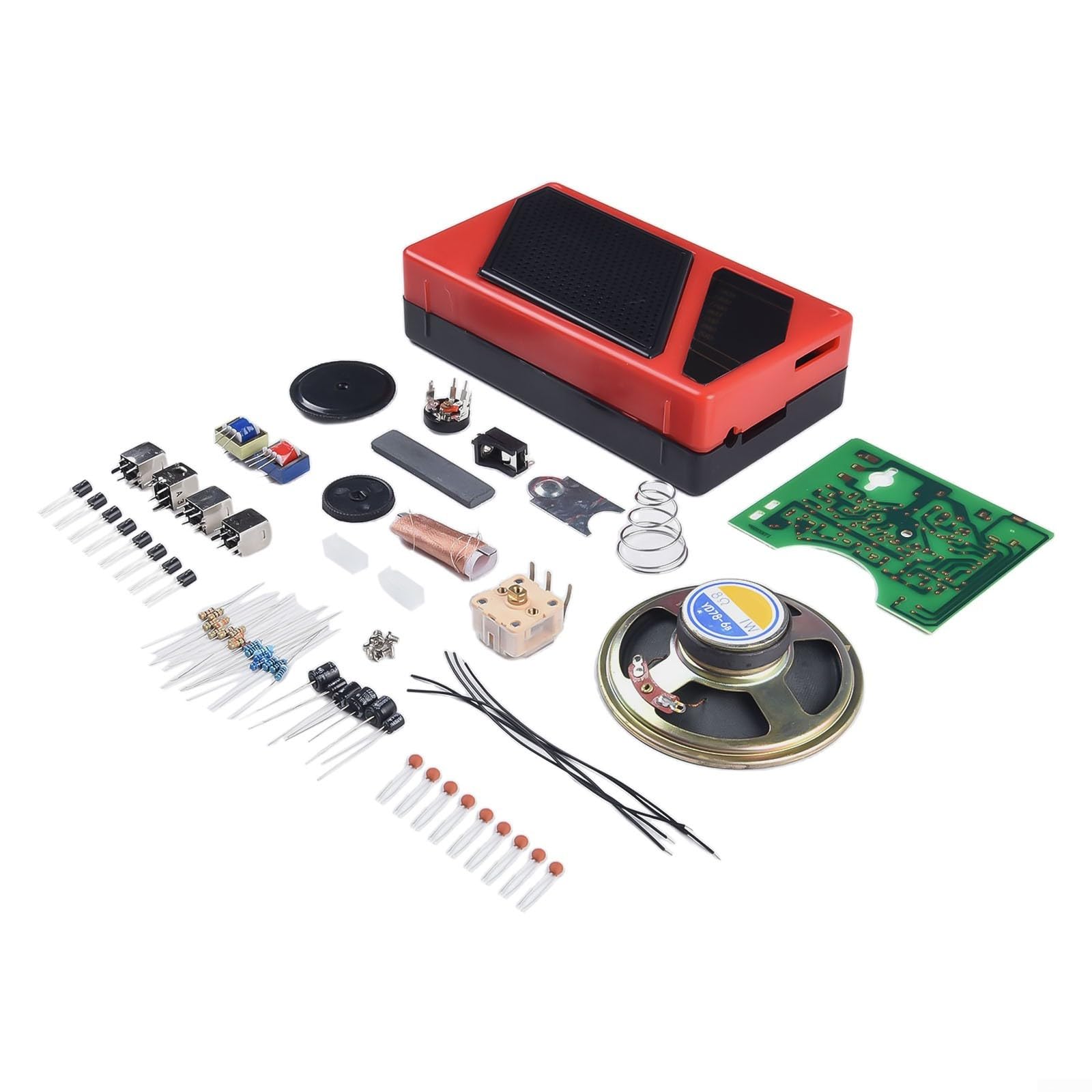Monta fácilmente tu propia radio de ocho tubos con este kit de producción electrónica de bricolaje diseñado para principiantes