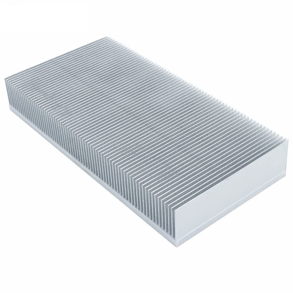 Dissipatore di calore in alluminio 200x100x30mm Radiatore di raffreddamento del dissipatore di calore dell'aletta di smussatura for la dissipazione del calore di raffreddamento a LED con chip elettron