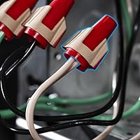 Vista 7 de IDEAL Electrical Twister PRO (30-144) Conector de Cable Rojo/Marrón, Caja de 50 — Tuercas de Cable de Giro Suave para 22 a 8 AWG con Sobremoldeado