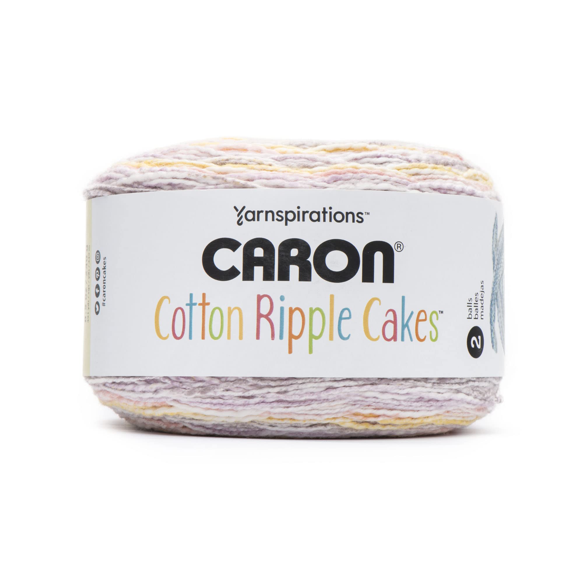 CaronCotton Ripple Cakes - Mauve Glow