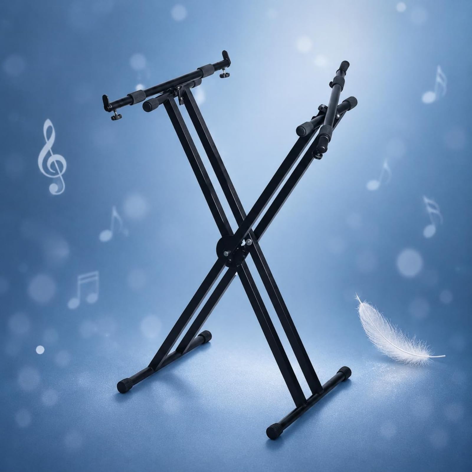 Dulcimer Ständer Verstellbarer Musikständer Hammered Dulcimer Instrumentenhalter Zusammenklappbar aus Eisen mit Breiter Basis für Studio Zuhause Musiker , Sitzendes Yangqin-Stativ