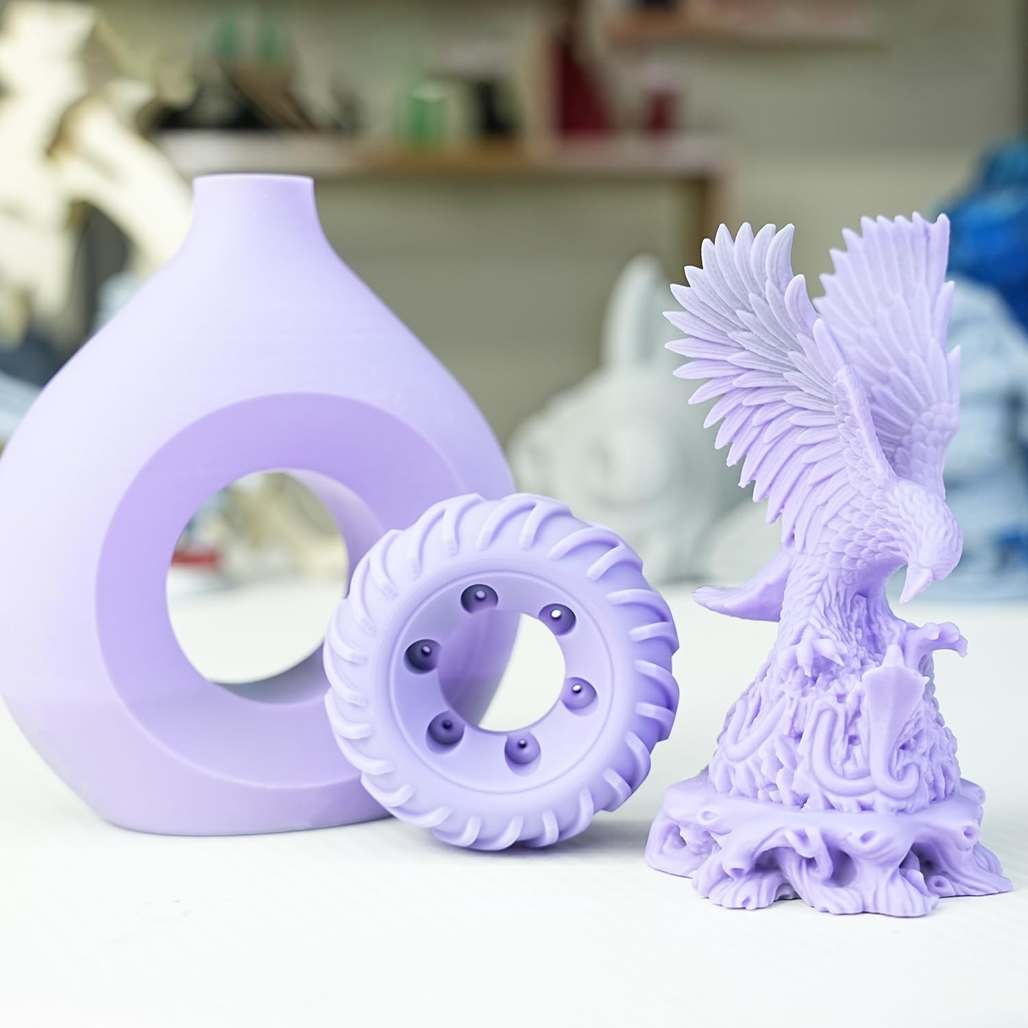 GratKit Thermochromic Resin - 1kg Thermochromatisches 3D-Drucker Harz, 405nm UV-härtendes Resin für LCD-3D-Druck, wechselt von Grau zu Violett, 1000g