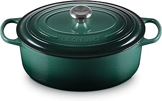 Enameled Cast Iron Signature Oval Dutch Oven, 6.75 qt., Artichaut