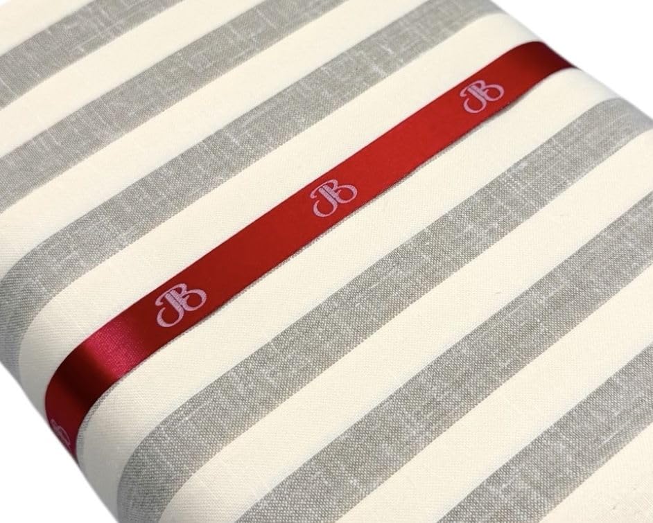 Image of JHABAK'S Unstitched Striped Shirt Fabric for Men - Cotton Linen Blend Lining Material - Shirt and Kurta Piece Cloth