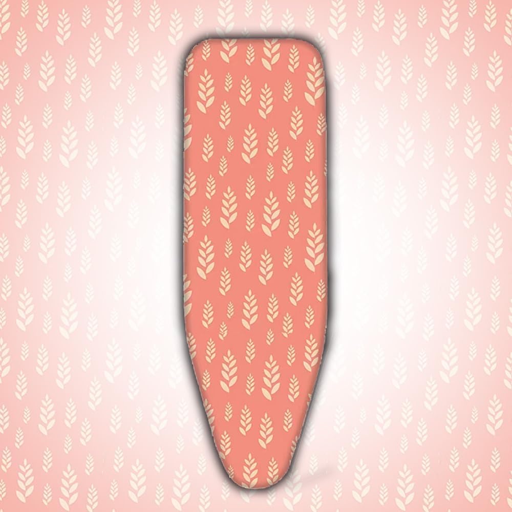 Replacement Ironing Board Cover and Pad Cotton Ironing Board Cover 36x12 39x14 43x13 48x15in Adjustable Ironing Board Pad with Padding(Red,48x15in(120x38cm))