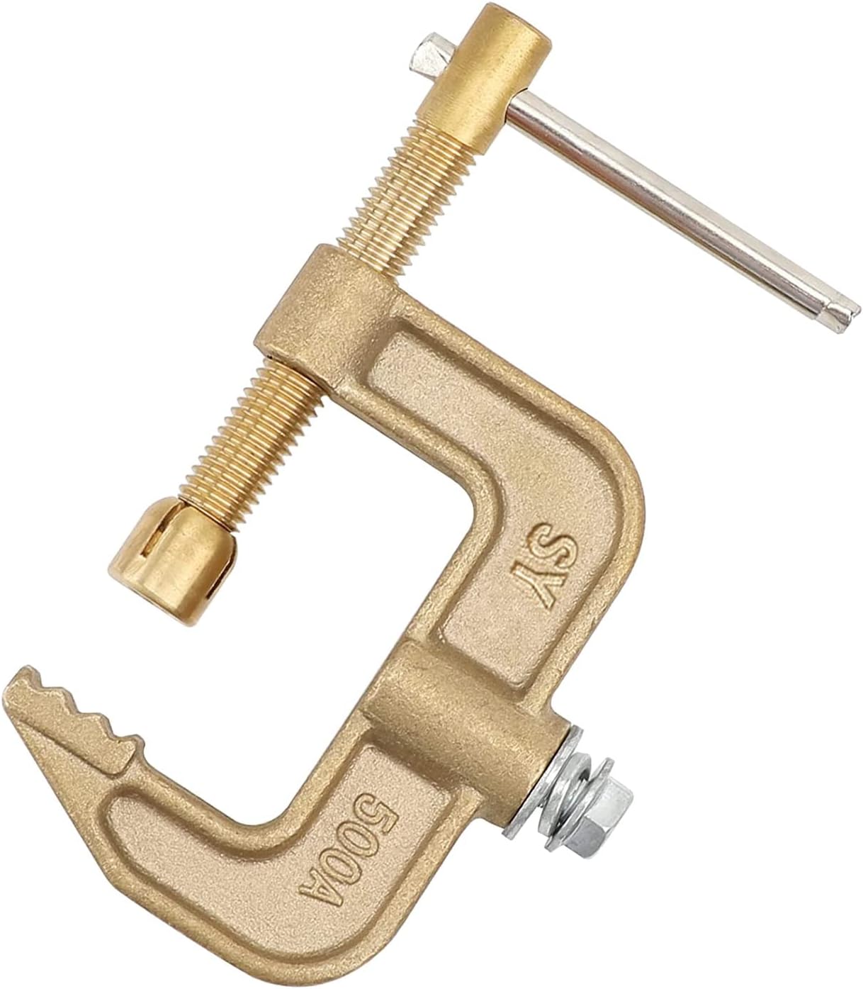 Kimefot Welding Ground Clamp, 500A Current GType Solid Brass Ground