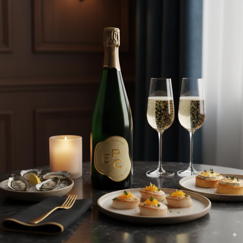 EPC Champagne Blanc de Blancs Brut - Spumante Bianco, 750 ml
