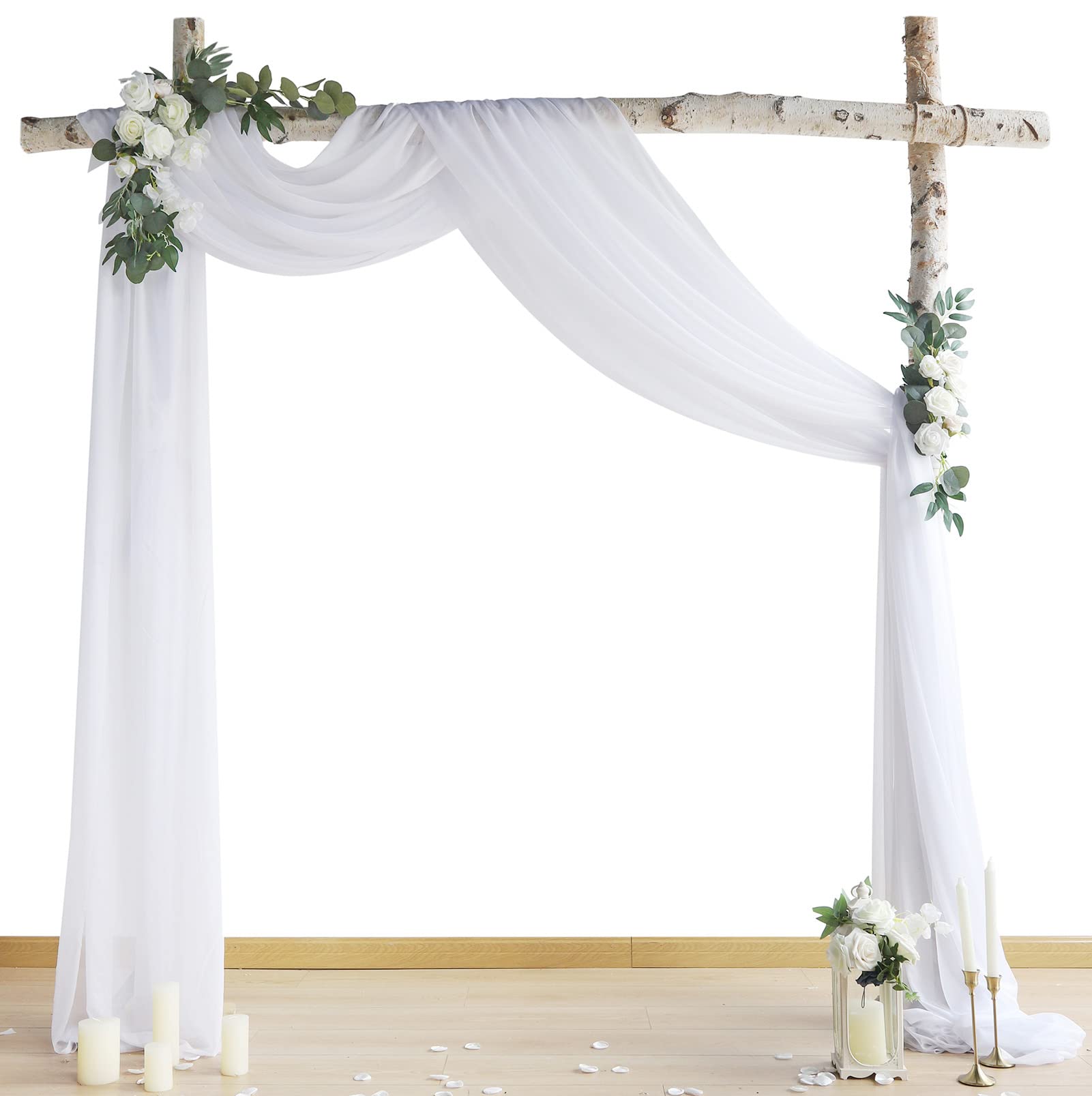 Buy Aivanart Wedding Arch Draping Fabric 3 Panels, 20FT Wedding