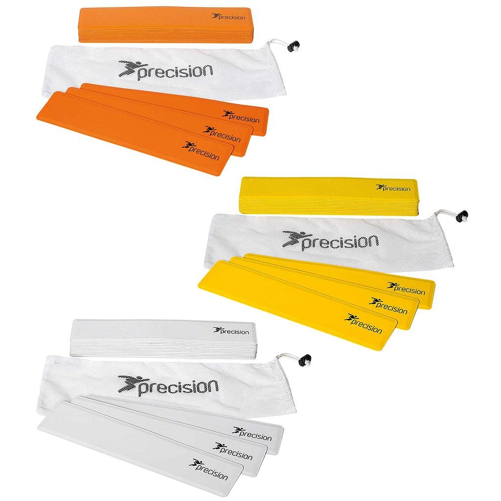 Precision, marcatori in gomma di forma rettangolare, 15 pezzi, Orange, Taglia unica