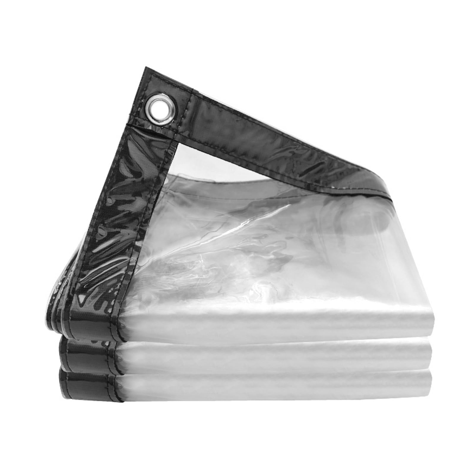 Bâche PVC transparente enroulable étanche 3x8 m anti-intempéries