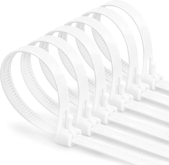 DEDDAR Cable Ties, Clear Cable Ties Heavy Duty, Cable Ties Reusable