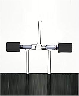 Kemtech America S640008 Synthware High Vacuum Valve, Three Way, PTFE Protected, Size 0-8mm, Side Arm OD 9mm