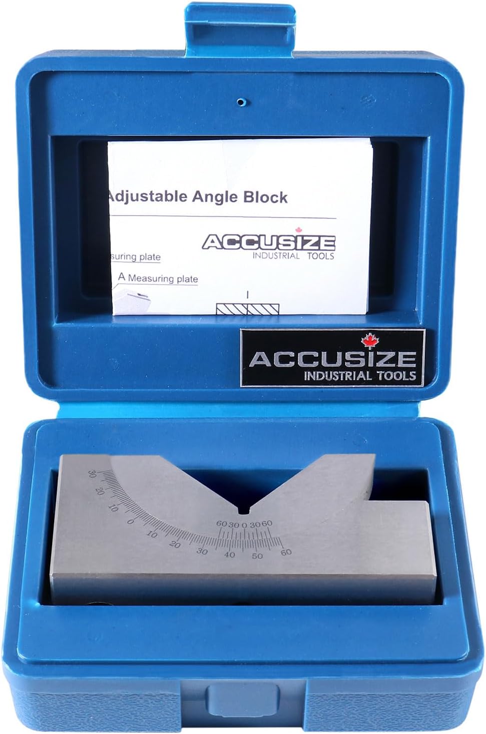 Accusize 0 to 60 Degree Precision Angle Block, 1-3/16 x 1-3/4 x 4
