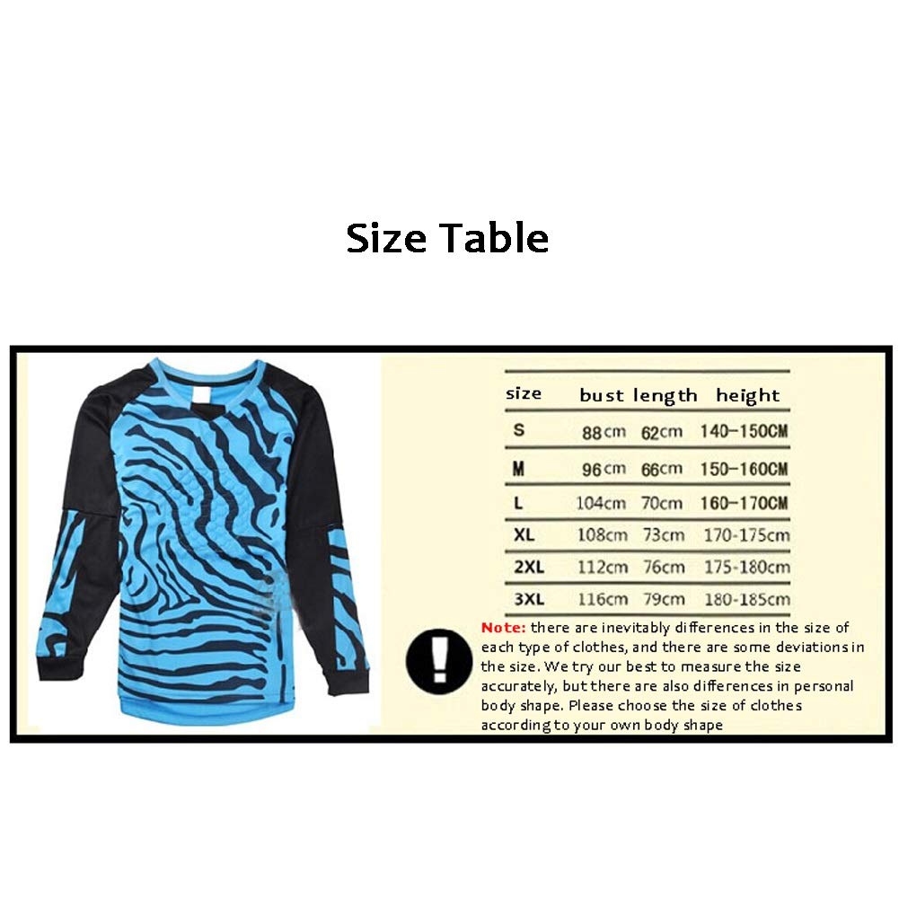 Football Costume d'uniforme Gardien But Pantalon Manche Longue Tenue Maillots (Color : Purple, Size : XXXL)