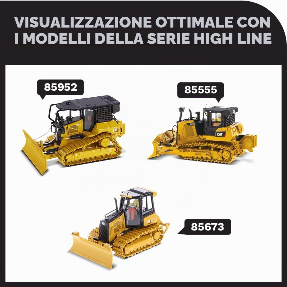 Caterpillar Diecast Masters 85951 - Bulldozer D5 LGP, Scala 1:50, Circa 13,5 x 9,3 x 7 cm, dai 14 Anni in su