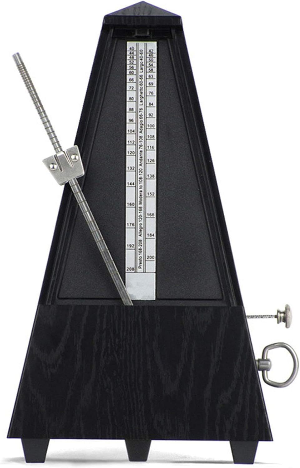 Mechanisches Metronom, Pyramid Mechanisches Metronom, ABS-Material, klassisches Design, for Gitarre, Violine, Klavier, Bass, Musikinstrument, Übungswerkzeug(Teak)