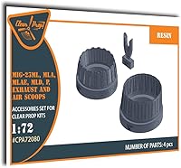 Vista 1 de CLEAR PROP CPA72080 1/72 MiG-23ML MLD, P MLAE Escape y cucharas de aire para kits CP