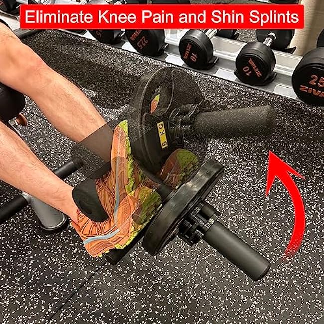 Tib Bar by SEWD ¨C Tibialis Trainer for Calf and Shin Strength Training ¨C Tibialis Anterior Training Equipment Fits 2 Weight Plates