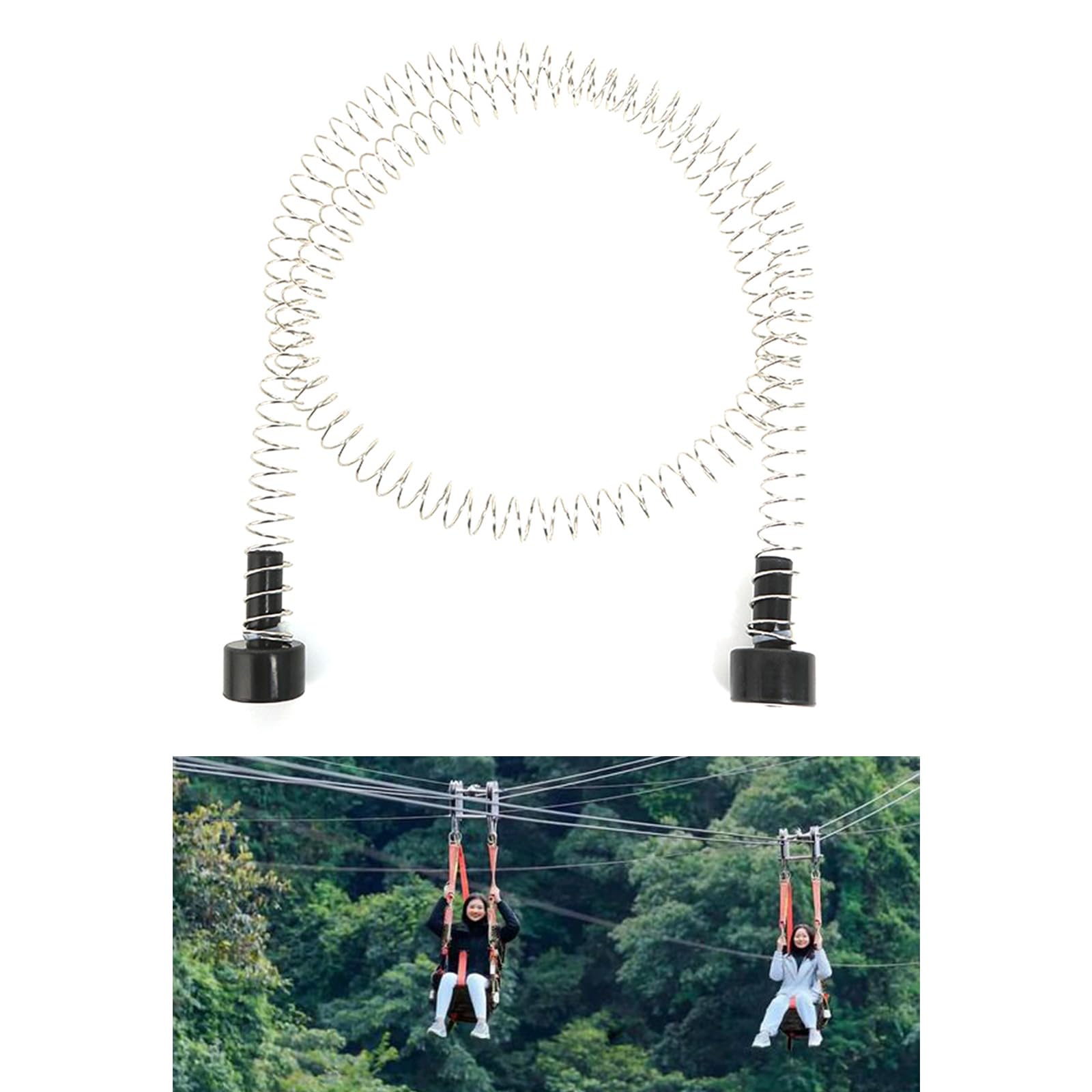 Reductores De Velocidad Freno Tirolesa Resistencia Resorte Exterior Acero Inoxidable para Equipos Cuidado del Hogar Resorte Duradero para Exteriores