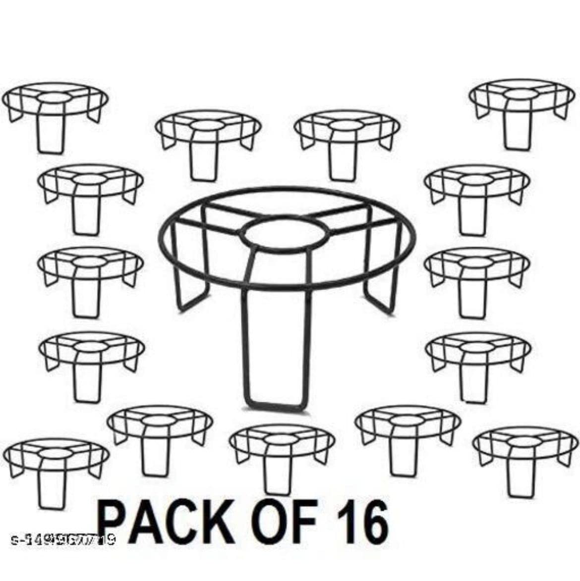 Epic Premium Pack of 16 Flower pot stand | Planter stand for Balcony | Plant stand indoor | Gamla stand | Flower pot stand of Iron stand | Garden stand...(Set of 16 Pot Stands) (B0B2FFZSRB) Amazon Price History, Amazon Price Tracker