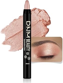 evpct Champagne Shimmer Cream Eye Shadow Brightener Sticks Set for Eyes, Champagne Shimmery Matte Pencil Eye shadow Applicator Stick Pen Palette Makeup Waterproof sombras en crema para ojos 17#