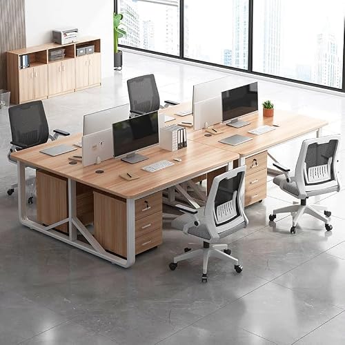コンピューターデスク スタッフデスク スタッフワークステーション オフィスデスクと椅子の組み合わせ [2]