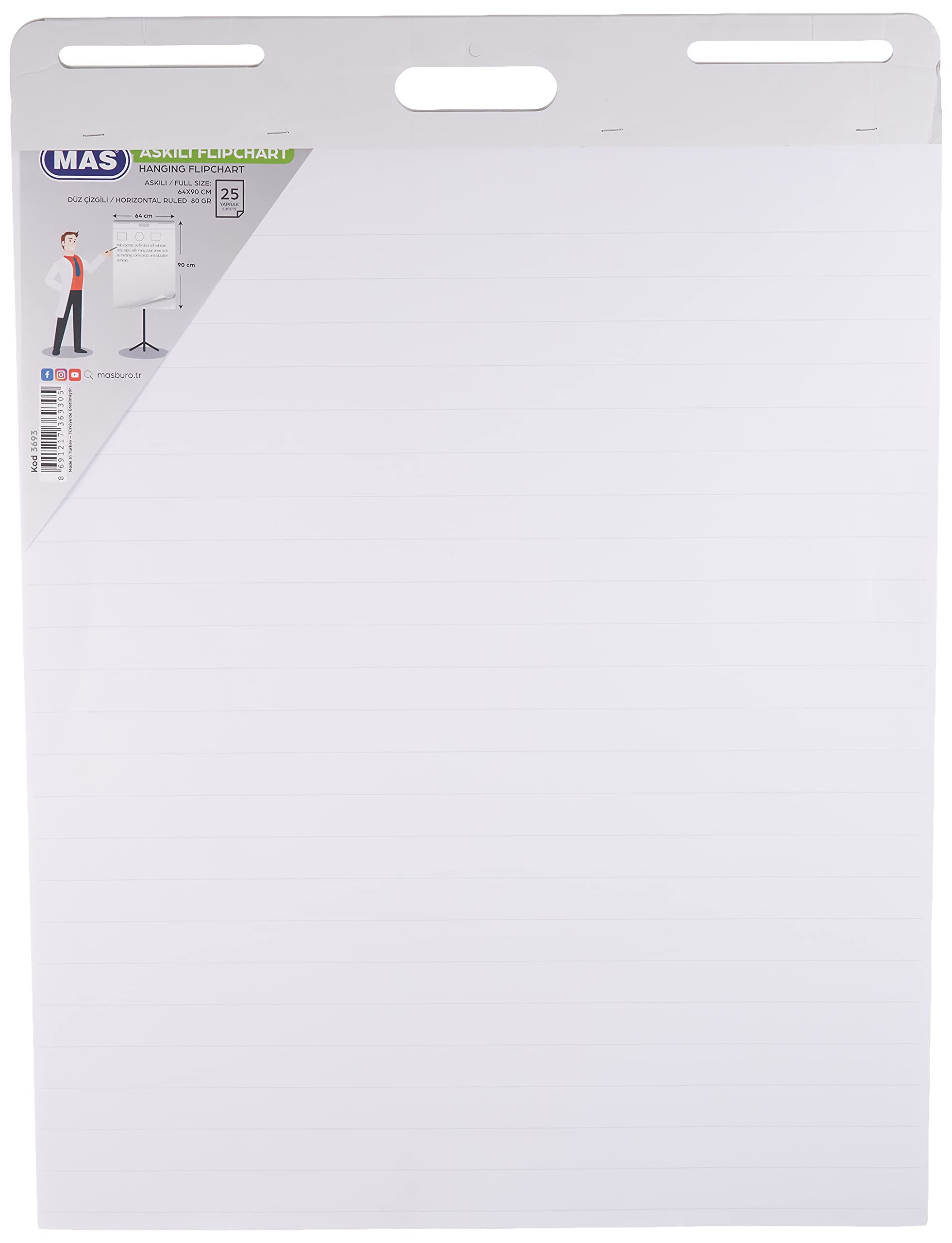 MAS 120000369300 Fli̇pchart, Askılı Sunum Dosyası