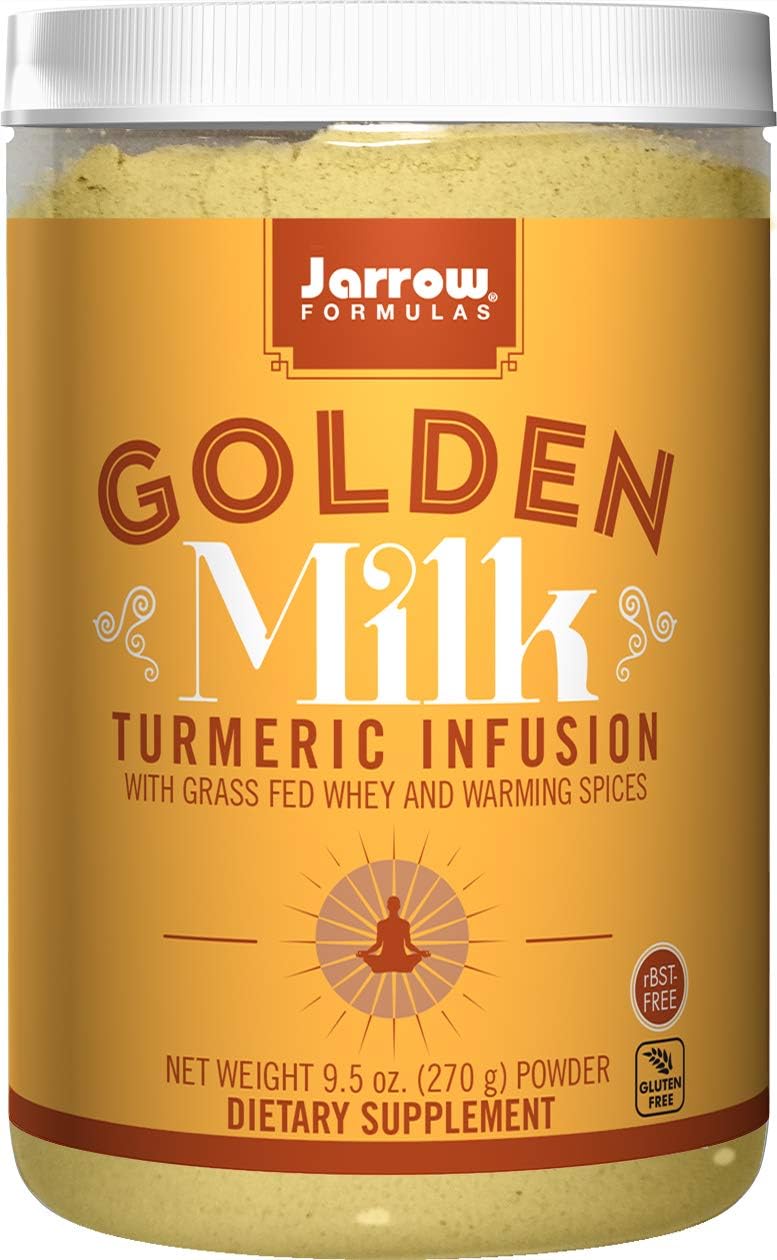 Jarrow Formulas Golden Milk, with Grass Fed Whey and Warming Spices, 9.5 Ounce