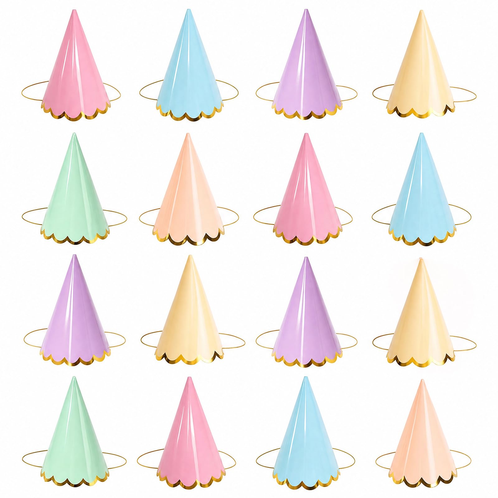 JeyFefv 16 PCS Party Hats For Teddys, Mini Party Hats For Doll Animals