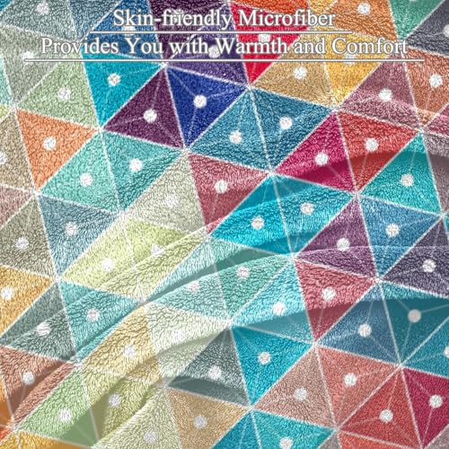 Couverture Polaire Triangle Coloré pour un Cocon de Douceur - 3