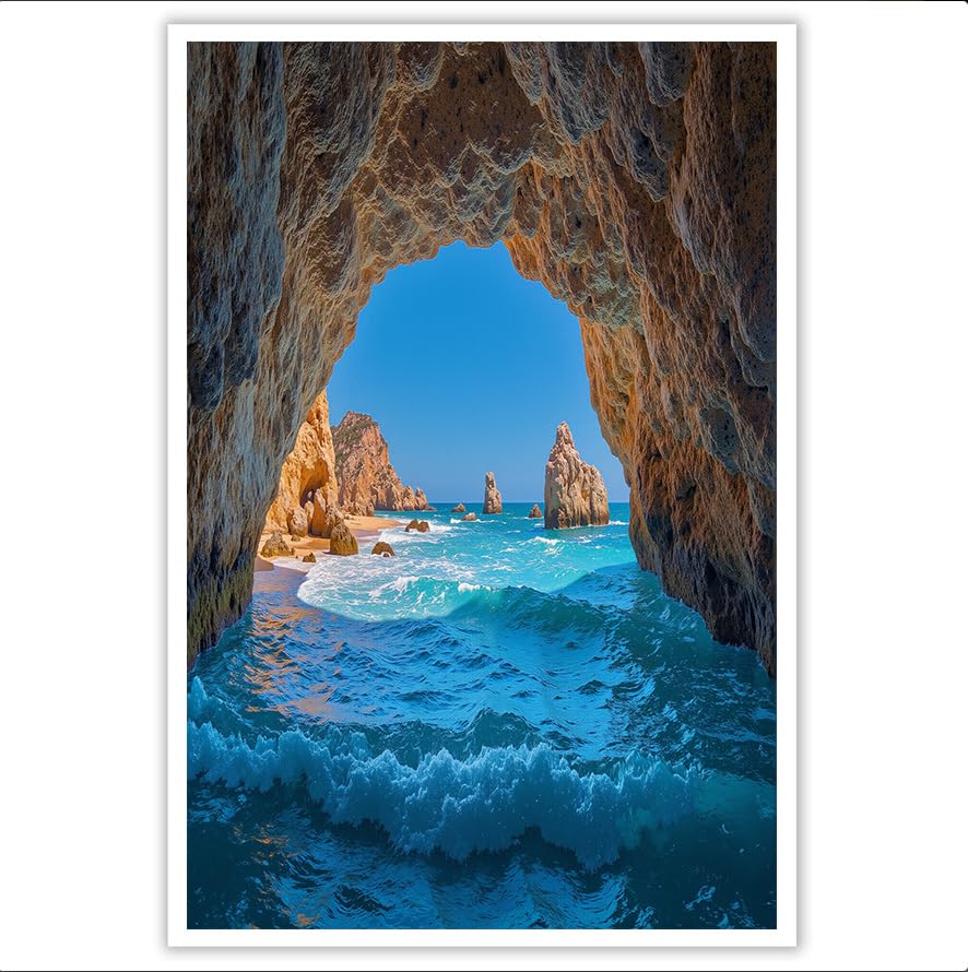 Tableau decoration murale paysages côtiers GDJSMIN 80x120 cm