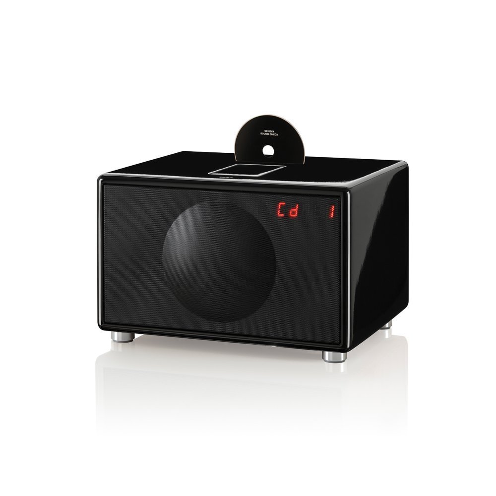 Geneva Model L schwarz mit integrierter iPod Dockingstation