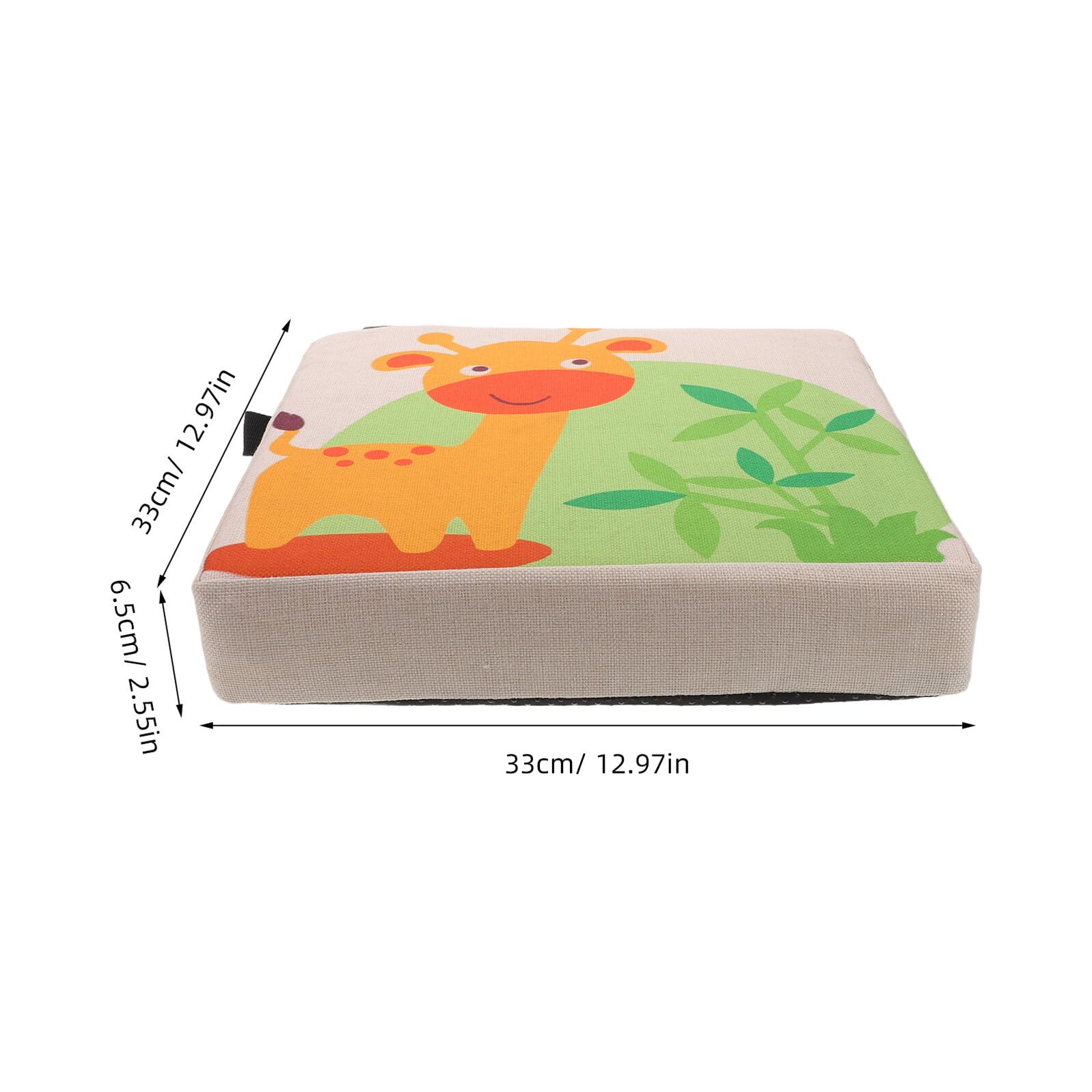 Asiento Elevador Infantil Jirafa de Algodón Lino para Silla