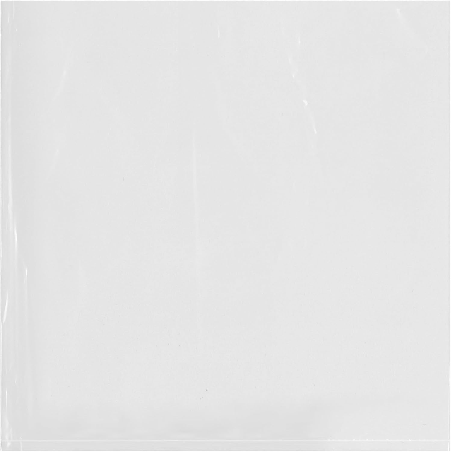 Plymor 10" x 10" (Pack of 100), 4 Mil Flat Open Clear Plastic Poly Bags