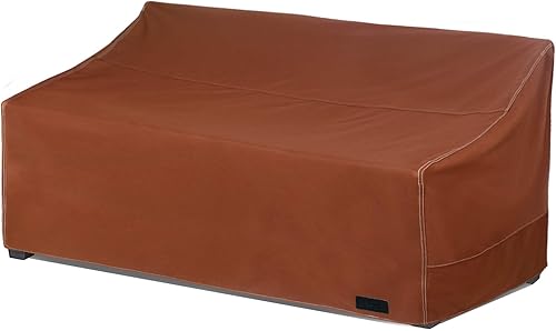 Miniatura 9 de NettyPro Funda para Banco Sofá de Dos Plazas de Patio de 58 Pulgadas, Impermeable 600D Resistente Muebles de Exterior Funda para Sofá de 2 Plazas,