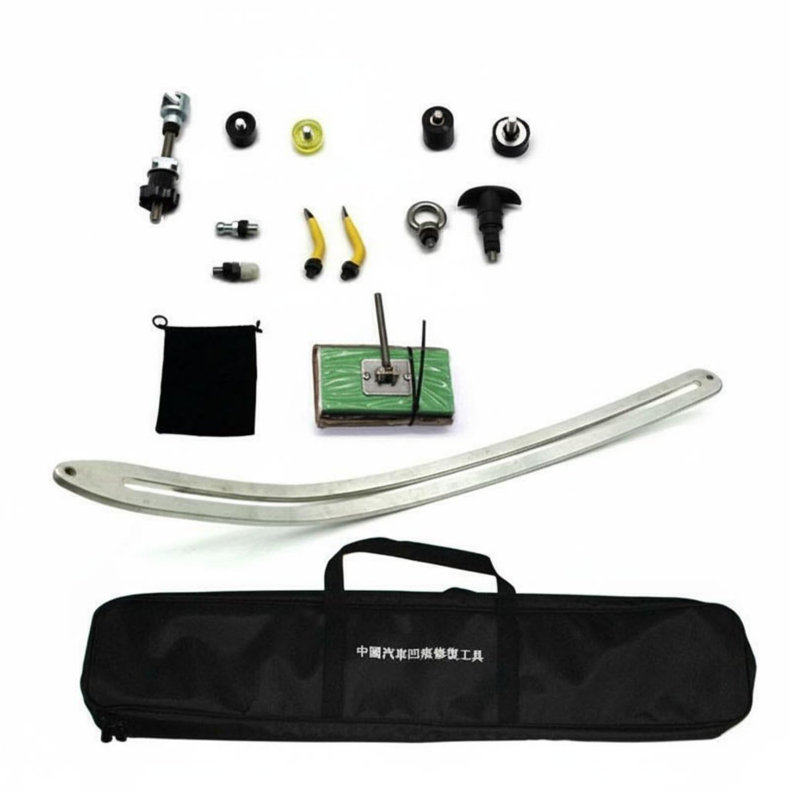 Auto Riparazione Ammaccature Dispositivo Kit Attrezzo Strumento Barra Curva Acciaio Inox per Parafanghi E Archi Ruota Officine