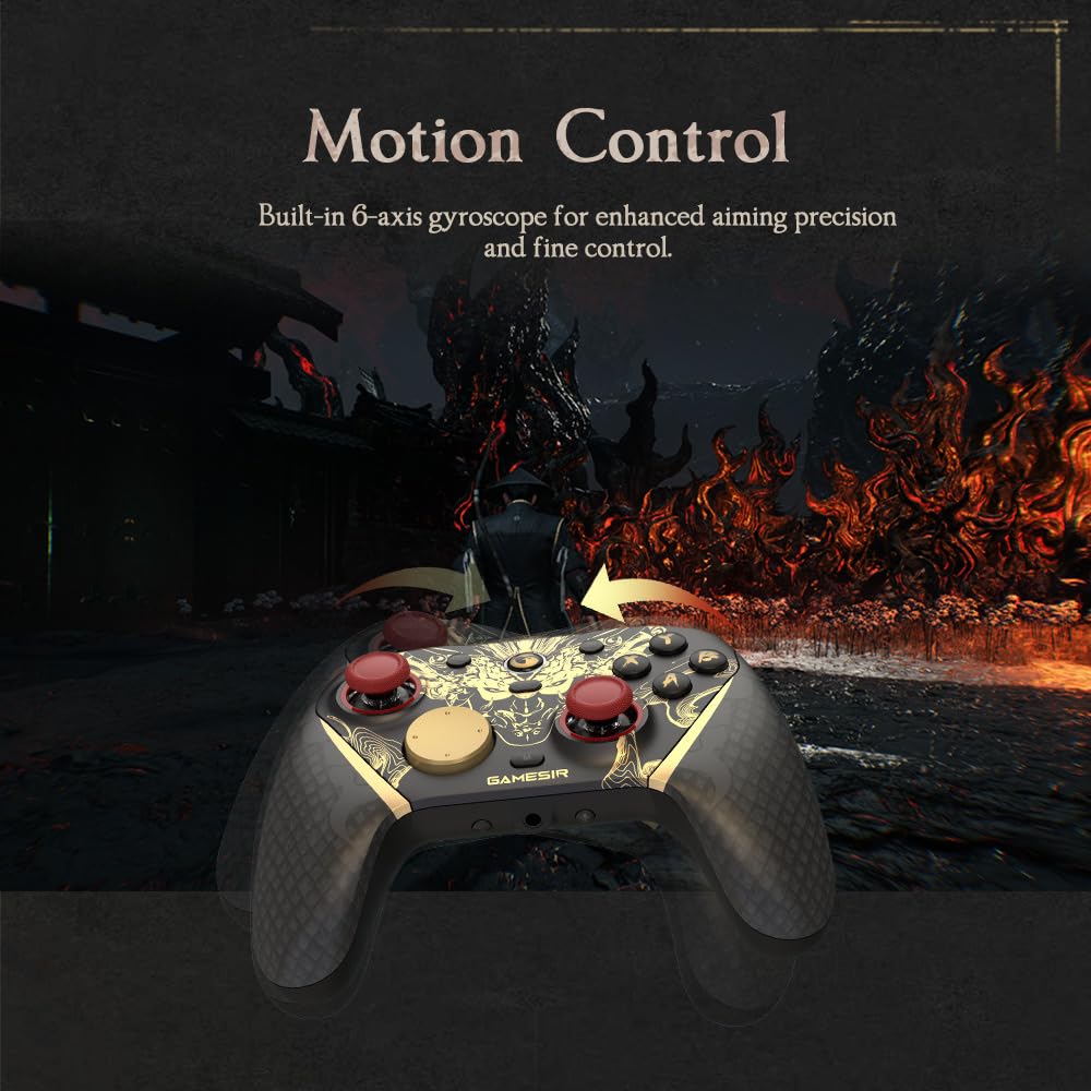 GameSir G7 Pro 8K PC Manette Sans Fil Esports - 8000Hz Polling, Sticks Mag-Res TMR Gen-2, Touches Macro, Contrôle de Mouvement - Édition Nioh 3