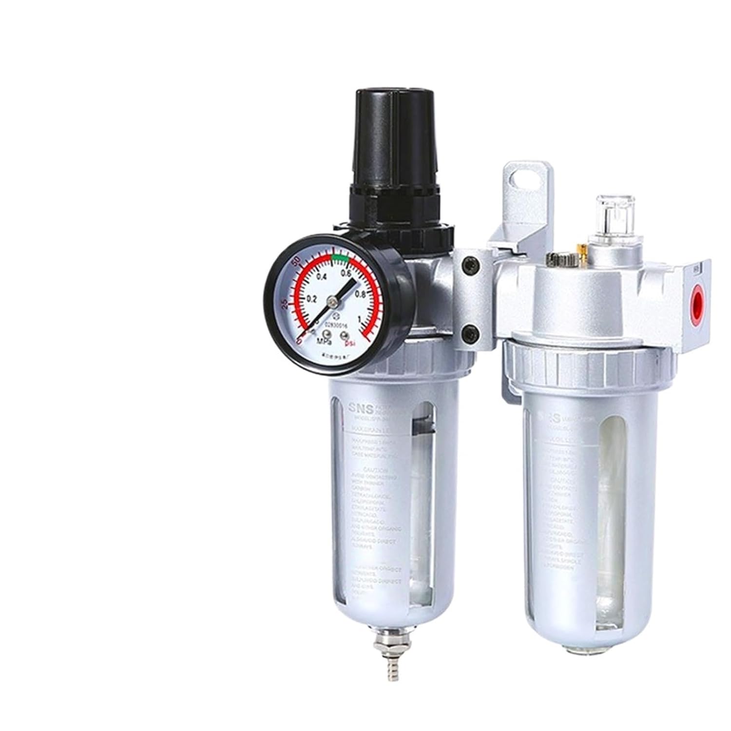Air Compressor Filter Regulator Oil Water Separator Trap Filter Regulator Valve, Pneumatic Parts, SFC200(SFC-200 12MM)