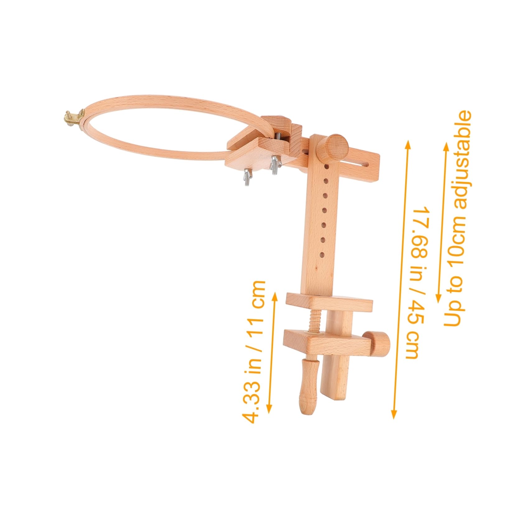 SHINEOFI 360 Soporte de bordado integrado herramienta de bastidor de bordado aros de madera para bordar ferramentas anillos bastidor de bordado redondo aros de punto de cruz